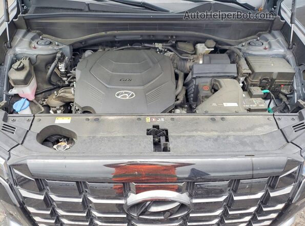 KM8R5DGE7PU585420 2023 HYUNDAI PALISADE Gray ძრავის განყოფილების ხედი