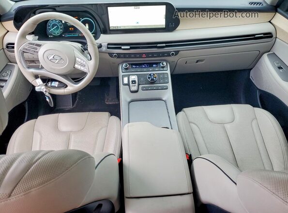 KM8R5DGE7PU585420 2023 HYUNDAI PALISADE Gray წინა პანელის ხედი