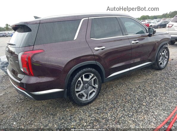 KM8R5DGE7RU693510 2024 HYUNDAI PALISADE Burgundy Trasero derecho