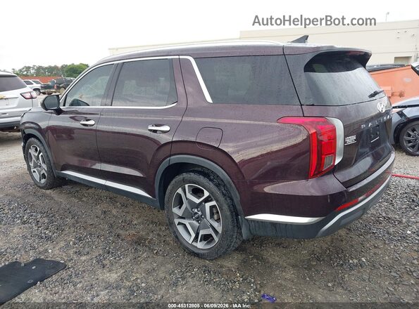 KM8R5DGE7RU693510 2024 HYUNDAI PALISADE Burgundy Trasero izquierdo