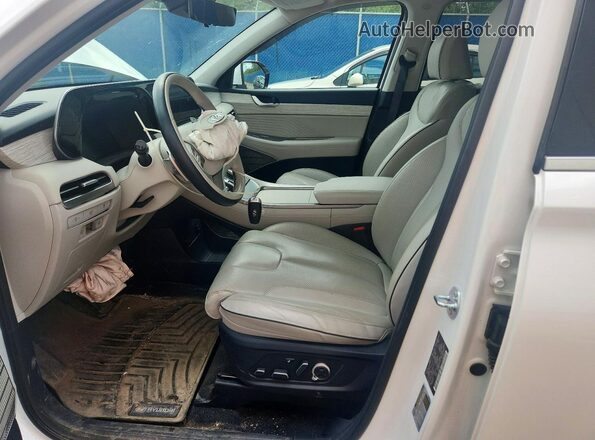 KM8R5DGE7RU765547 2024 HYUNDAI PALISADE Белый Вид салона спереди