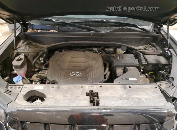 KM8R5DGE8PU574023 2023 HYUNDAI PALISADE Black Vista del compartimento del motor