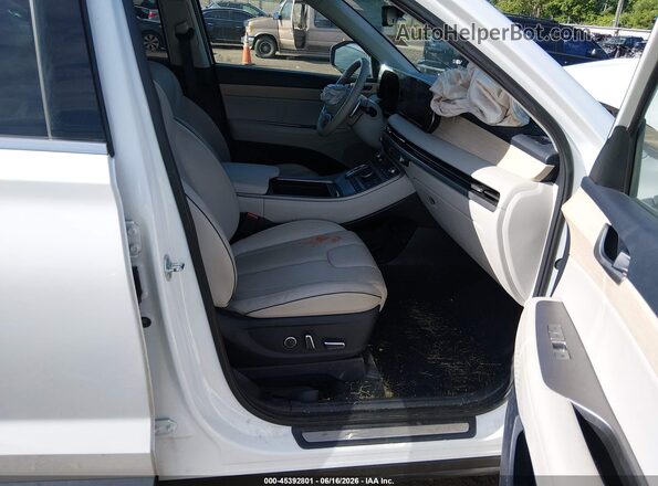 KM8R5DGE9PU502425 2023 HYUNDAI PALISADE Белый Вид салона спереди