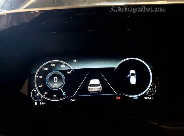 KM8R5DHE1LU158811 2020 HYUNDAI PALISADE Black Vista del cuadro de instrumentos