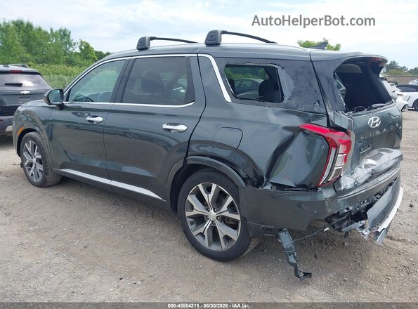 KM8R5DHE1NU384155 2022 HYUNDAI PALISADE Gray Задня ліва чверть