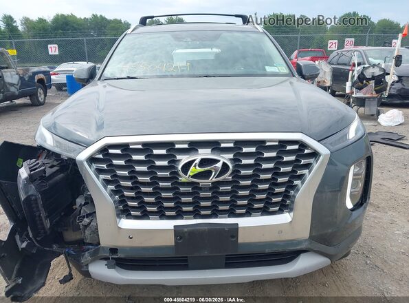 KM8R5DHE1NU384155 2022 HYUNDAI PALISADE Gray Вид задньої частини салону