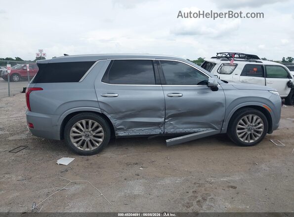 KM8R5DHE2LU067238 2020 HYUNDAI PALISADE Light Blue უკანა სალონის ხედი