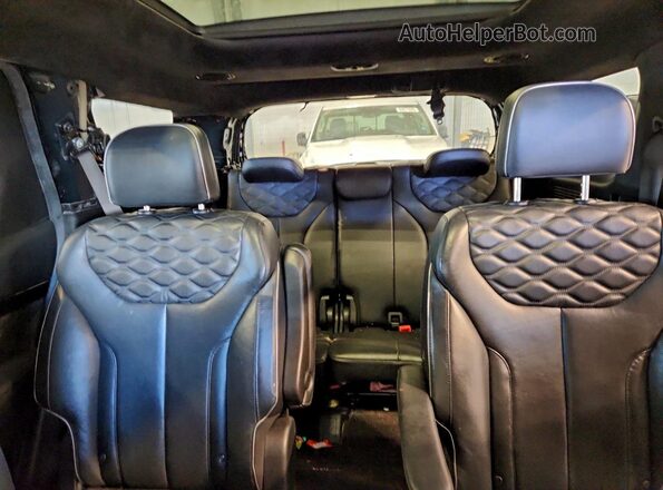 KM8R5DHE2LU082368 2020 HYUNDAI PALISADE Black Հետևի նստատեղերի տեսք