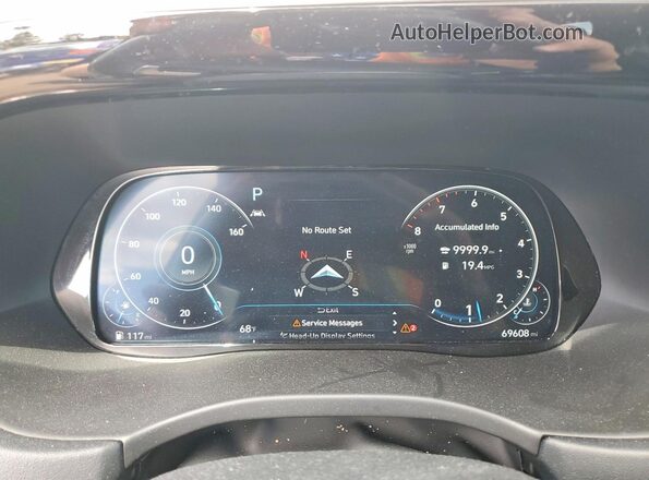 KM8R5DHE4LU072389 2020 HYUNDAI PALISADE Black Instrument cluster view