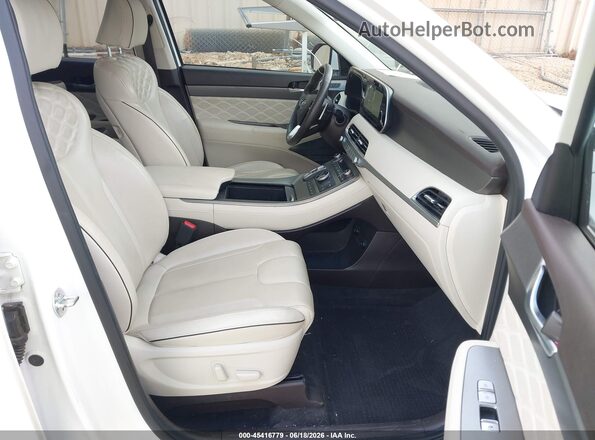 KM8R5DHE4LU153473 2020 HYUNDAI PALISADE White Вид салону спереду