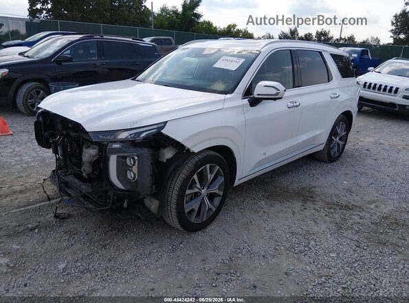 KM8R5DHE4MU173451 2021 HYUNDAI PALISADE Белый Передняя левая четверть