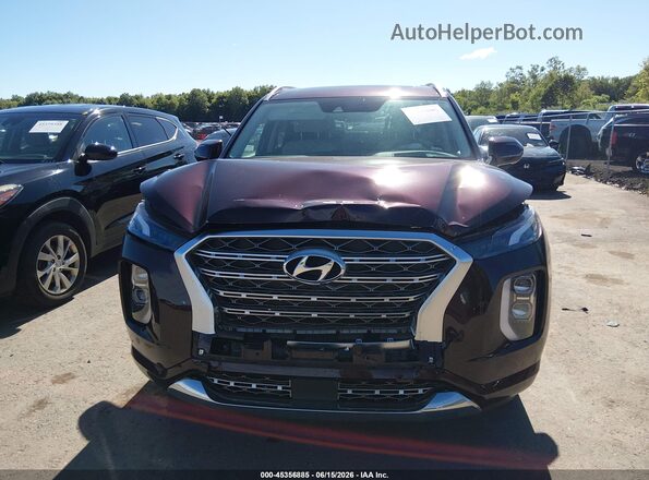 KM8R5DHE5LU162750 2020 HYUNDAI PALISADE Maroon Вид спереду