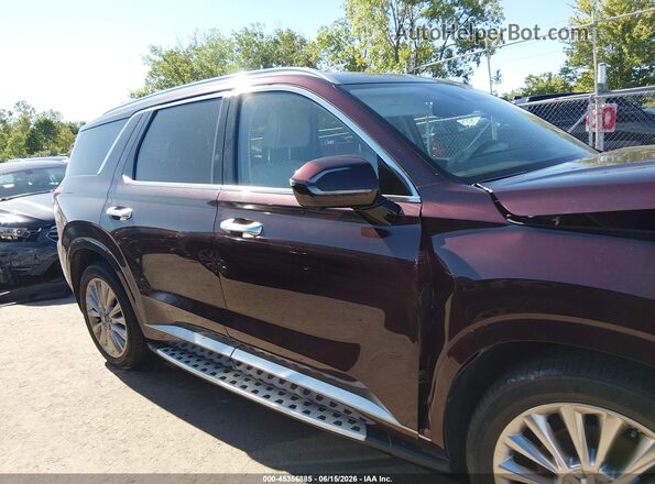KM8R5DHE5LU162750 2020 HYUNDAI PALISADE Maroon Вид задньої частини салону