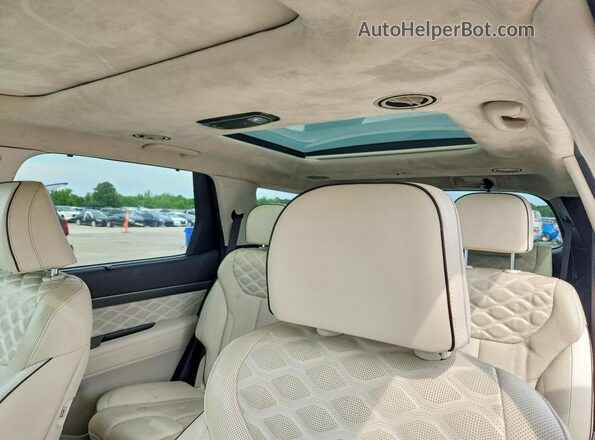 KM8R5DHE5LU169438 2020 HYUNDAI PALISADE White Rear seats view