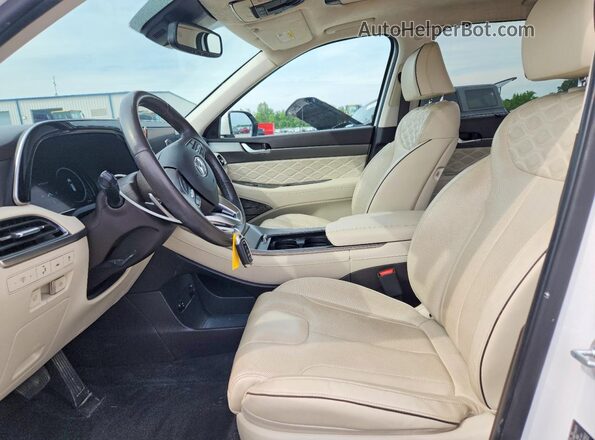 KM8R5DHE5LU169438 2020 HYUNDAI PALISADE White Front interior view