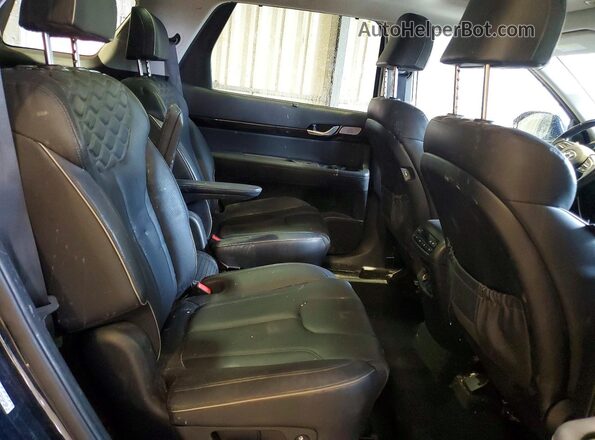 KM8R5DHE5MU231499 2021 HYUNDAI PALISADE Синий Вид задней части салона