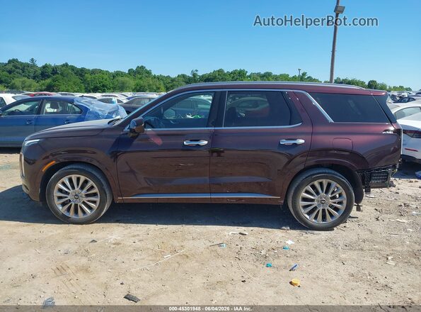 KM8R5DHE7LU045316 2020 HYUNDAI PALISADE Burgundy Սալոնի 360 աստիճան տեսք