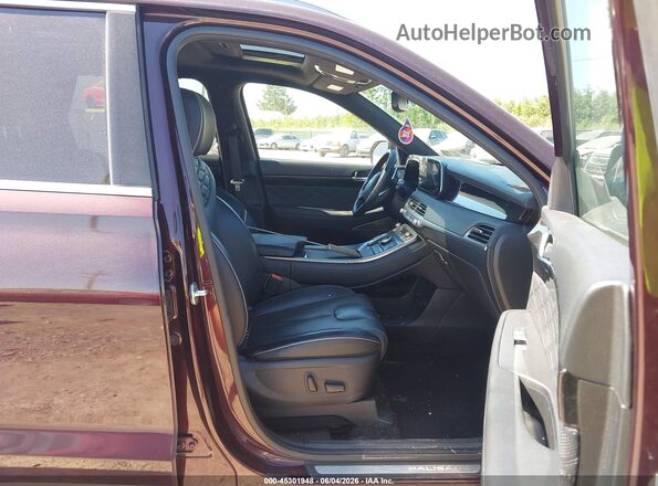 KM8R5DHE7LU045316 2020 HYUNDAI PALISADE Burgundy Սալոնի դիմացի տեսք