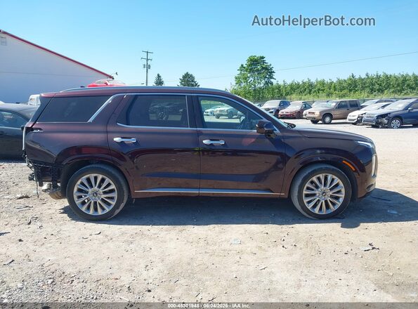 KM8R5DHE7LU045316 2020 HYUNDAI PALISADE Burgundy Սալոնի հետևի տեսք