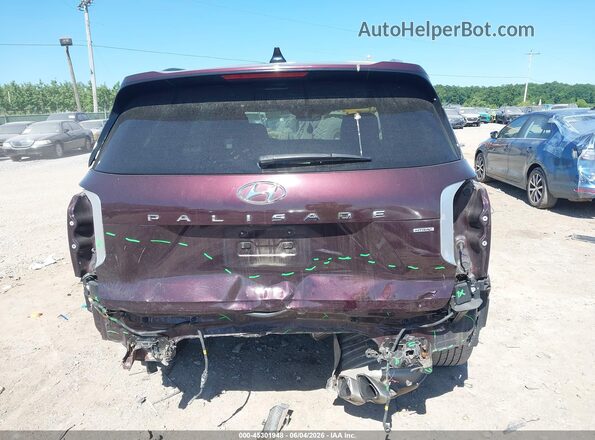 KM8R5DHE7LU045316 2020 HYUNDAI PALISADE Burgundy 