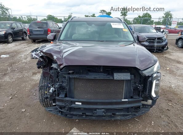 KM8R5DHE7LU061399 2020 HYUNDAI PALISADE Maroon Вид задньої частини салону