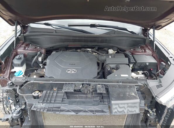 KM8R5DHE7LU061399 2020 HYUNDAI PALISADE Maroon Вид ззаду