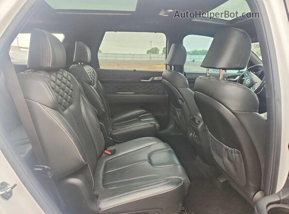 KM8R5DHE7LU155380 2020 HYUNDAI PALISADE White Vista interior trasera