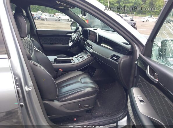 KM8R5DHE8LU131394 2020 HYUNDAI PALISADE Серый Вид салона спереди