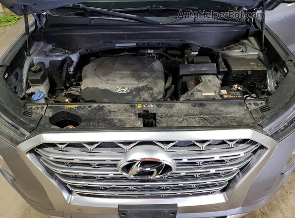 KM8R5DHE9LU085526 2020 HYUNDAI PALISADE Gray Вид підкапотного простору