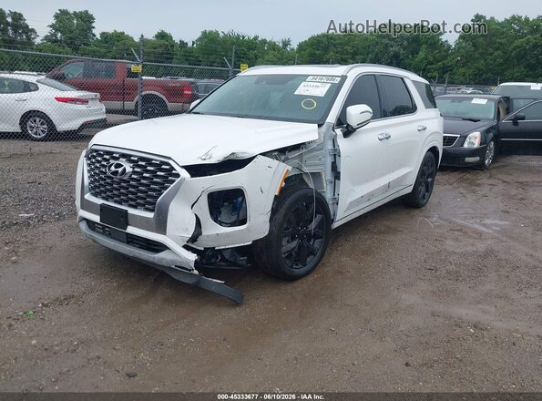 KM8R5DHEXMU174779 2021 HYUNDAI PALISADE White Przód lewy