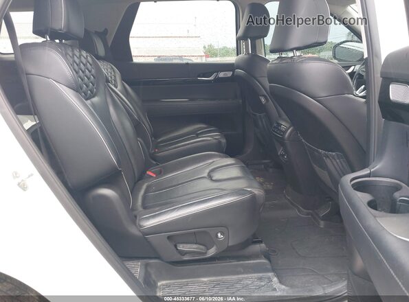 KM8R5DHEXMU174779 2021 HYUNDAI PALISADE White Widok naklejki z numerem VIN