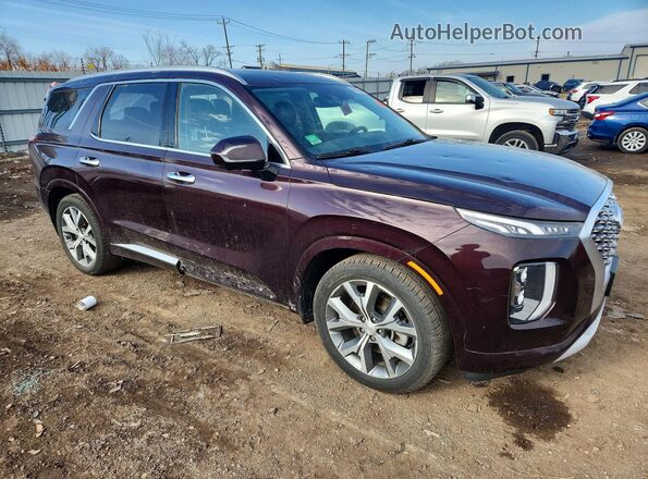 KM8R5DHEXMU208140 2021 HYUNDAI PALISADE Burgundy Front right