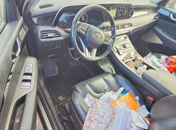 KM8R5DHEXMU208140 2021 HYUNDAI PALISADE Burgundy Dashboard view