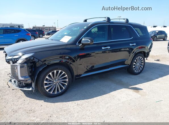KM8R74GE2RU669741 2024 HYUNDAI PALISADE Black Առջևի ձախ երեք քառորդ տեսարան