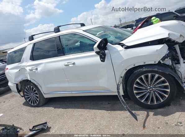 KM8R74GE8PU589535 2023 HYUNDAI PALISADE Белый Вид задней части салона