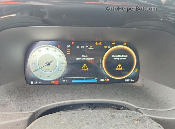 KM8R74GEXPU595790 2023 HYUNDAI PALISADE Black Instrument cluster view