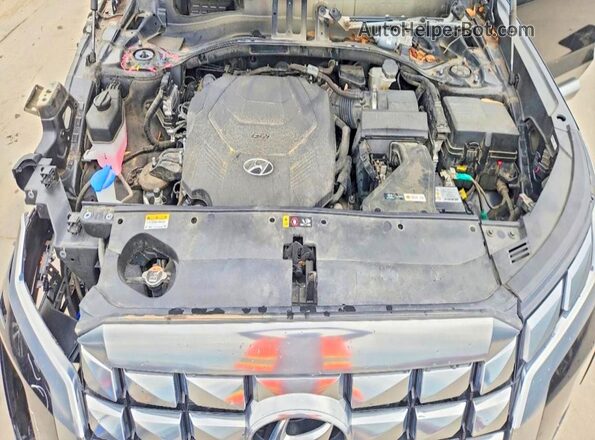 KM8R74GEXPU595790 2023 HYUNDAI PALISADE Black Engine compartment view