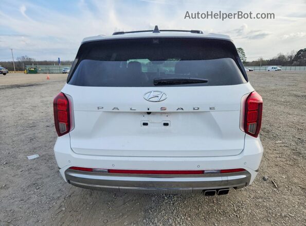 KM8R74GEXRU769540 2024 HYUNDAI PALISADE White Հետևի տեսք