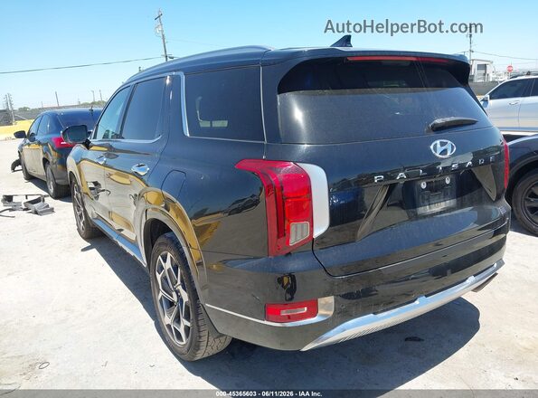 KM8R74HE0MU333075 2021 HYUNDAI PALISADE Black Հետևի ձախ