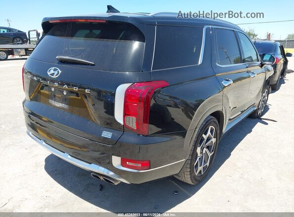 KM8R74HE0MU333075 2021 HYUNDAI PALISADE Black Հետևի աջ