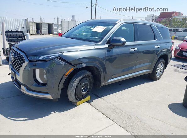 KM8R74HE0NU409654 2022 HYUNDAI PALISADE Gray Vista tres cuartos delantera izquierda