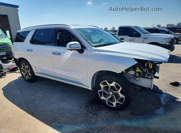 KM8R74HE2NU487675 2022 HYUNDAI PALISADE White Delantero derecho