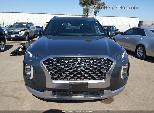 KM8R74HE4MU257098 2021 HYUNDAI PALISADE Gray Vista interior trasera