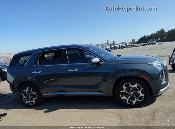 KM8R74HE4MU257098 2021 HYUNDAI PALISADE Gray Vista interior de 360 grados