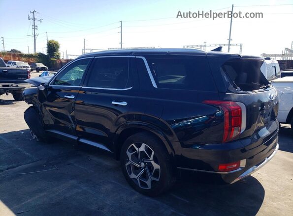 KM8R74HE4NU357851 2022 HYUNDAI PALISADE Black Հետևի ձախ
