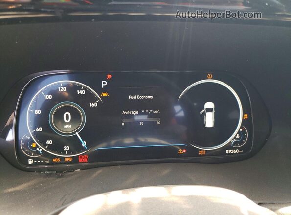 KM8R74HE4NU357851 2022 HYUNDAI PALISADE Black Սարքավորումների վահանակի տեսք