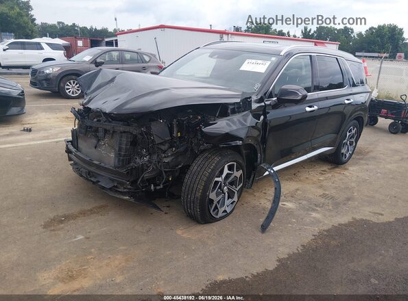 KM8R74HEXNU353092 2022 HYUNDAI PALISADE Black Передня ліва чверть