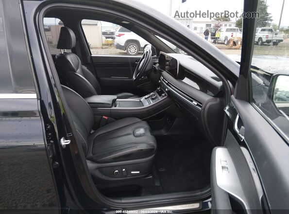 KM8R7DGE3PU525046 2023 HYUNDAI PALISADE Black Вид салону спереду