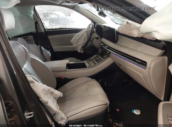 KM8R7DGE3PU592245 2023 HYUNDAI PALISADE Gray Widok wnętrza z przodu