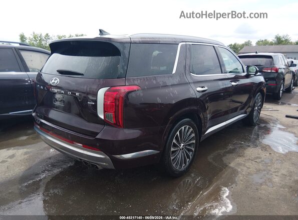 KM8R7DGE5RU692415 2024 HYUNDAI PALISADE Maroon Задня права чверть